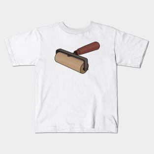 Rubber Printing Roller Tool Kids T-Shirt